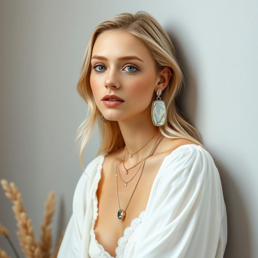 „Silberschmuck mit Edelsteinen im Boho-Stil – Verspielte Designs für kreative Frühlinglooks“